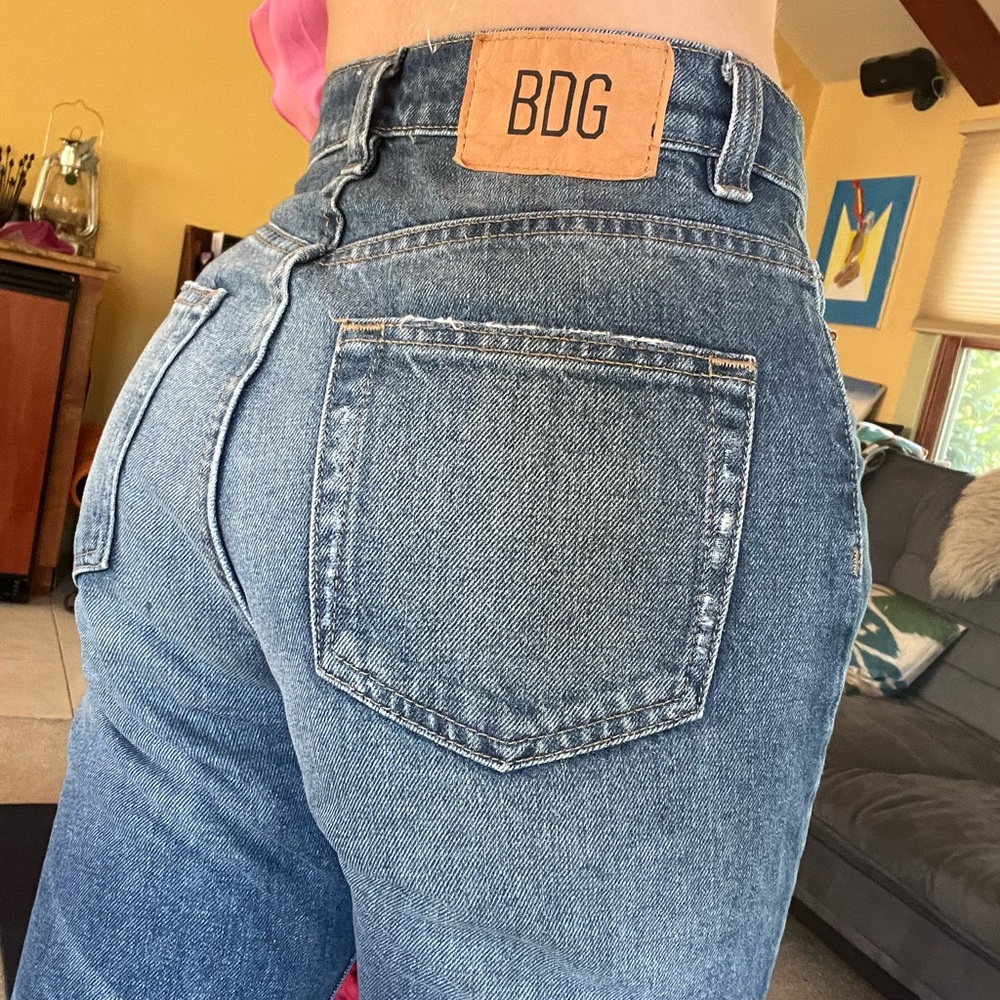 BDG Blue High Rise Cowboy Cut Jeans